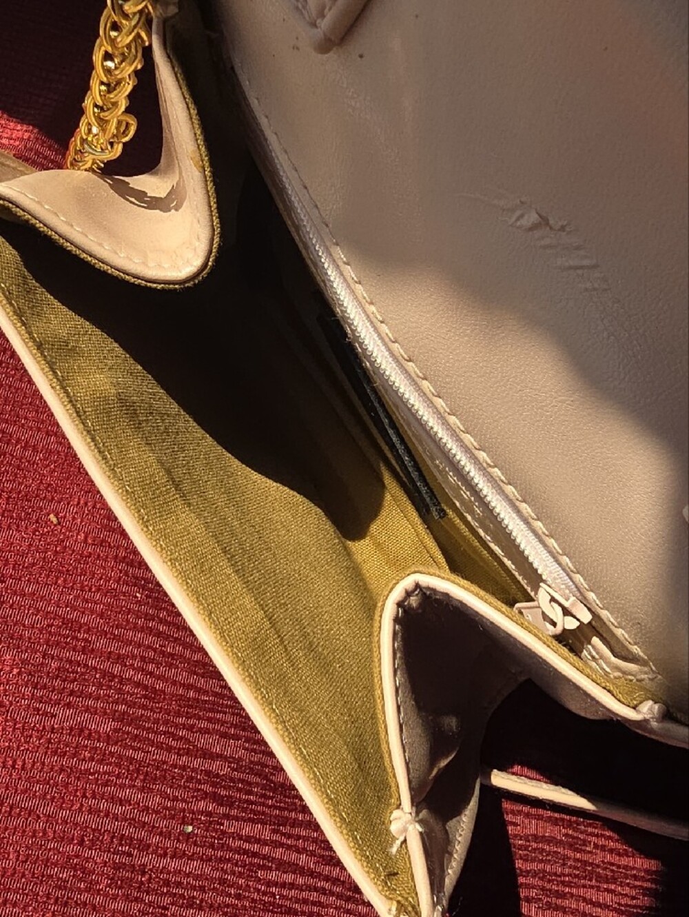 Liz Dusty Rose Crossbody Bag with Gold Accent Good Unused Condition - Picture 6 of 12